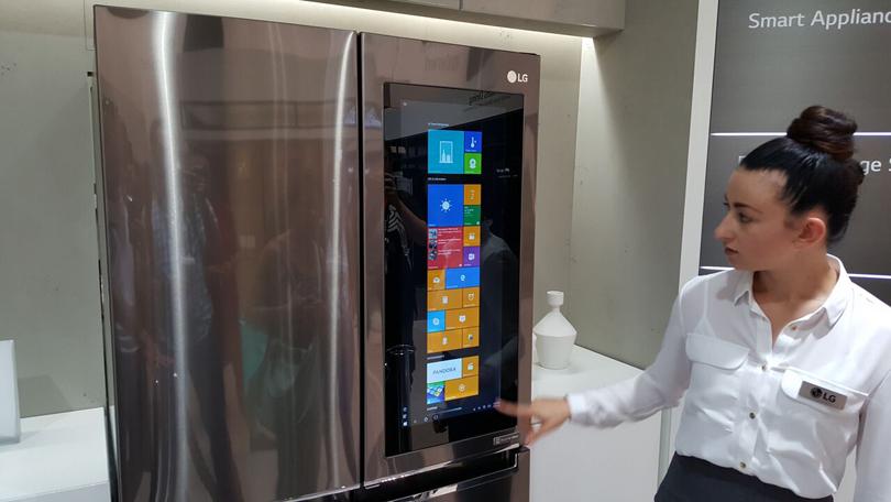smart refrigerator with touchscreen - Hands On With LG's Cool New Smart Refrigerator