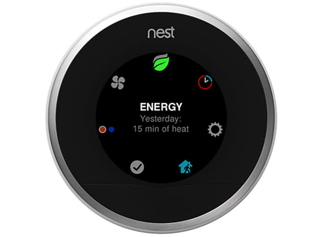 smart thermostat interface - Nest's smart thermostat now shows much more info at a glance