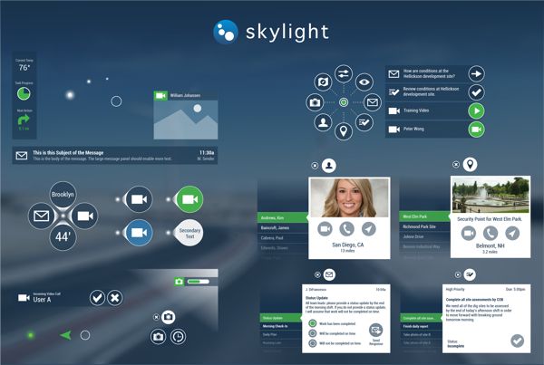 smart glasses user interface - Skylight for Epson Moverio