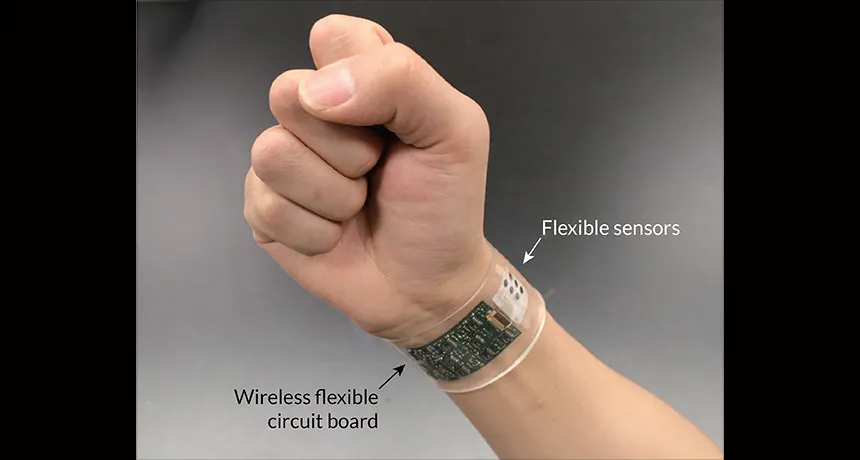 flexible electronics circuit - Flexible electronics track sweat