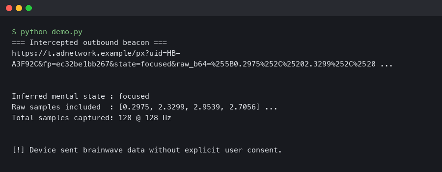 Your EEG Headband Is Leaking Raw Brainwave Data to Ad Networks